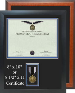 Prisoner of War Certificate Frame