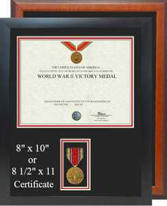 World War II Victory Certificate Frame 
