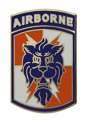 35th Signal Brigade with Tab Combat Service Identification Badge (CSIB)
