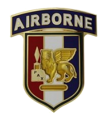 Africa and Southern European Task Force SETAF with Airborne Tab Combat Service Identification Badge (CSIB)