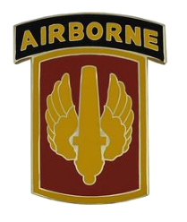 18th Fire Brigade with Tab Combat Service Identification Badge (CSIB)