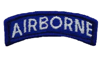 Airborne Tab- White on Blue