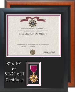 Legion Of Merit Certificate Frame