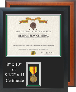 Vietnam Service Certificate Frame