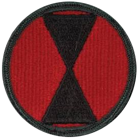 Seventh Infantry Division Patch- color