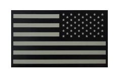 U.S. Flag Patch- Reversed  w/hook closure- IR