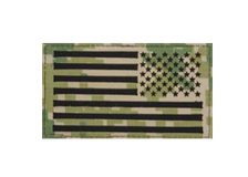 U.S. Flag Patch Reversed Field- Woodland Digital