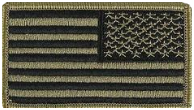 U.S. Flag Patch- Reversed Tactical w/hook closure- OCP