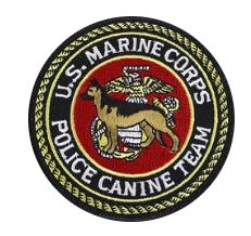 U.S.M.C. Police Canine Team Patch- color