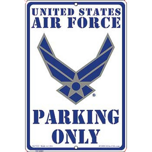 8" x 12" U.S. AIR FORCE PARKING Aluminum Sign
