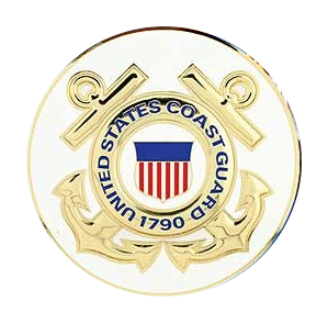 4" Honor Medallion- USCG Seal 