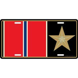 License Plate- Bronze Star Medal