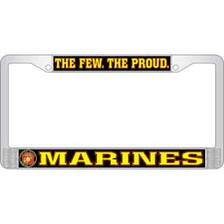 License Plate Frame- Marines The Few The Proud 