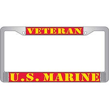 License Plate Frame- U.S. Marines Veteran 