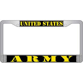 License Plate Frame- United States Army 