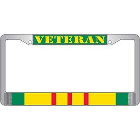 License Plate Frame- Veteran Vietnam Service 