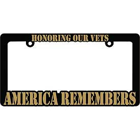 License Plate Frame- America Remembers 