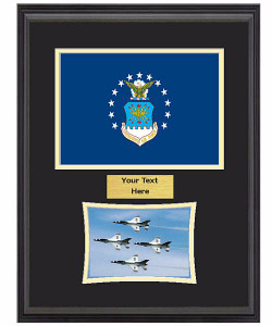 14" x 18" US Air Force Flag Frame w/ 5" x 7" Photo 