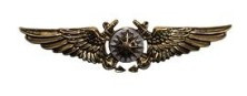 Marine Corps Badge: Aerial Navigator - Antique Gold