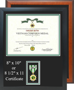 Vietnam Campaign Certificate Frame