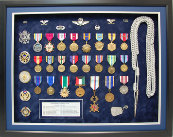 USAF Colonel Open Shadow Box Display