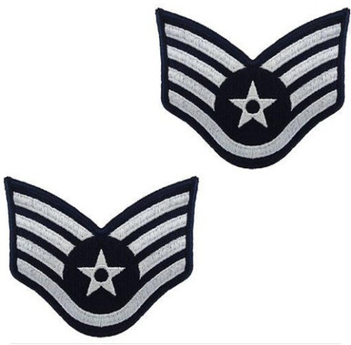 Air Force Embroidered Chevron: Staff Sergeant - color