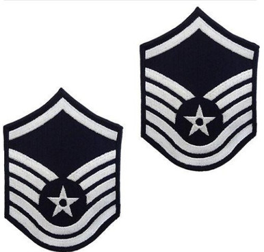 Air Force Embroidered Chevron: Master Sergeant - color