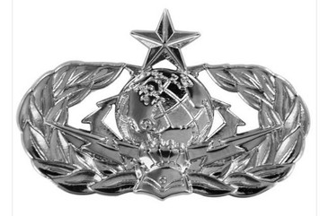 Air Force Badge: Cyberspace Support: Senior - regulation size