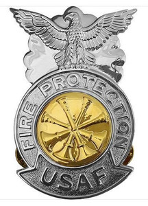 Air Force Badge: Deputy Fire Chief - regulation size