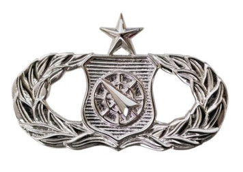 Air Force Badge: Weapons Controller: Senior - regulation size