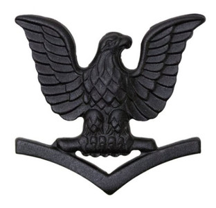 Marine Corps Collar Device: E4 Petty Officer - black metal