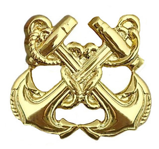 Coast Guard Collar Device: Boatswain – gold-each