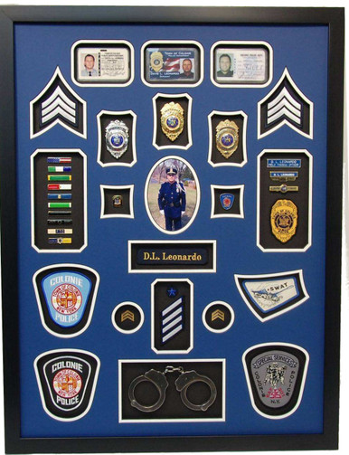 24" x 32" NYPD Police Shadow Box