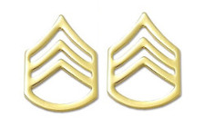 Army Chevron: Staff Sergeant - 22k gold plated
