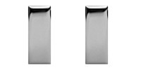 Army Officer Rank Insignia: First Lieutenant - nickel plated-pair 