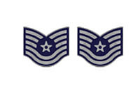 Air Force Enameled Chevron: Technical Sergeant- pair