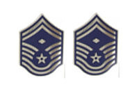 Air Force Enameled Chevron: Senior Master Sergeant: First Sergeant- pair