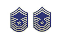 Air Force Enameled Chevron: Chief Master Sergeant- pair