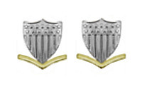 Coast Guard Metal Collar Device: E4 Petty Officer- pair