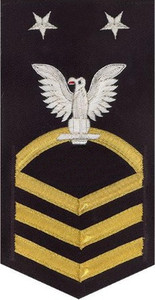 Navy E9 Rating Badge - vanchief on blue