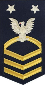 Coast Guard E9 Rating Badge: black