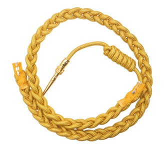 Army Service Aiguillette- Synthetic Gold