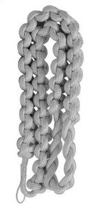 Army Shoulder Cord: 2723 Interwoven Silver – thick