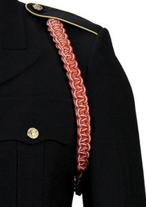 Army Shoulder Cord: Signal - orange and white