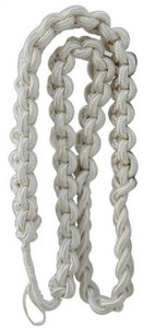 Army Shoulder Cord: 2723 Interwoven White – thick