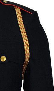 Marine Corps Service Aiguillette - 3 strand gold and red