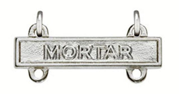 Army Qualification Bar: Mortar - mirror finish