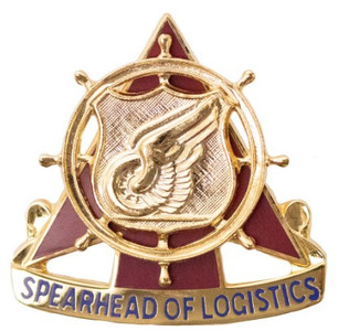 Army Corps Crest: Transportation - Spearhead of Logistic- each