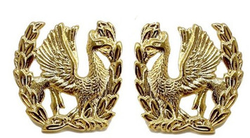 Army Crest Headquarters Company no motto- pair