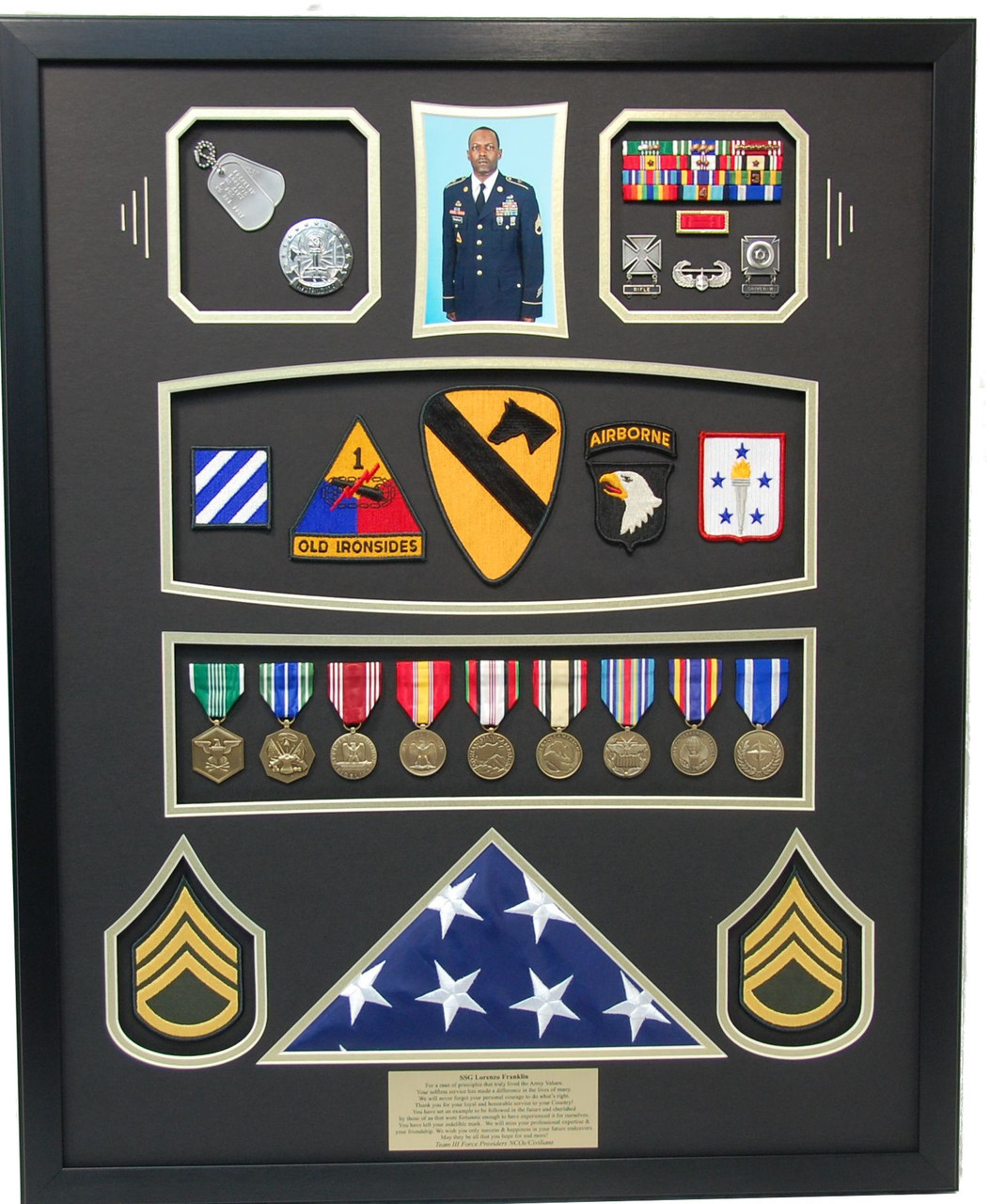 1st Cavalry / 101st Airborne Shadow Box Display Frame - Military ...